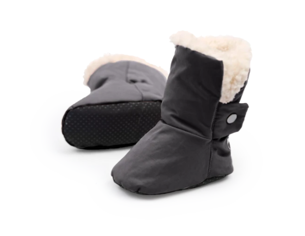 7AM Benji Baby Winter Booties - Smokey Grey