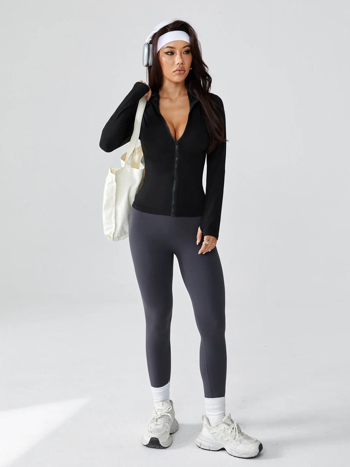 Women's New Slim-Fitting Yoga Jacket - Buttery-Soft Stretch Full-Zip Athletic Cardigan