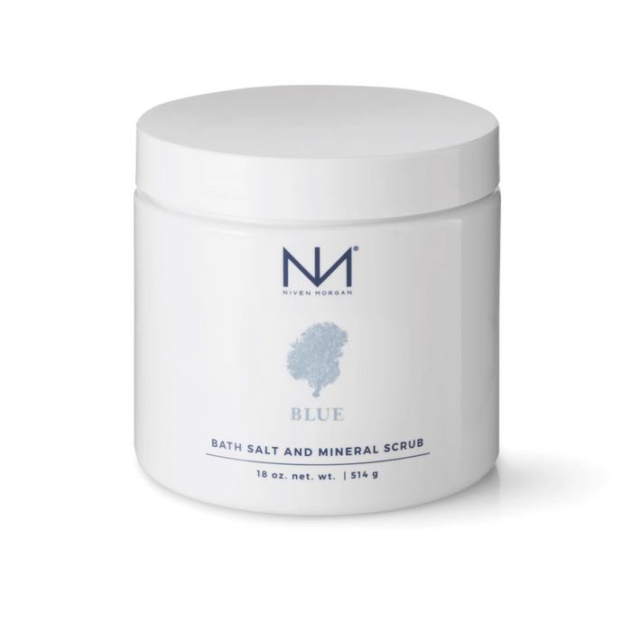Bath Salt/Mineral Scrub 18oz in Blue Bath & Body in at Wrapsody