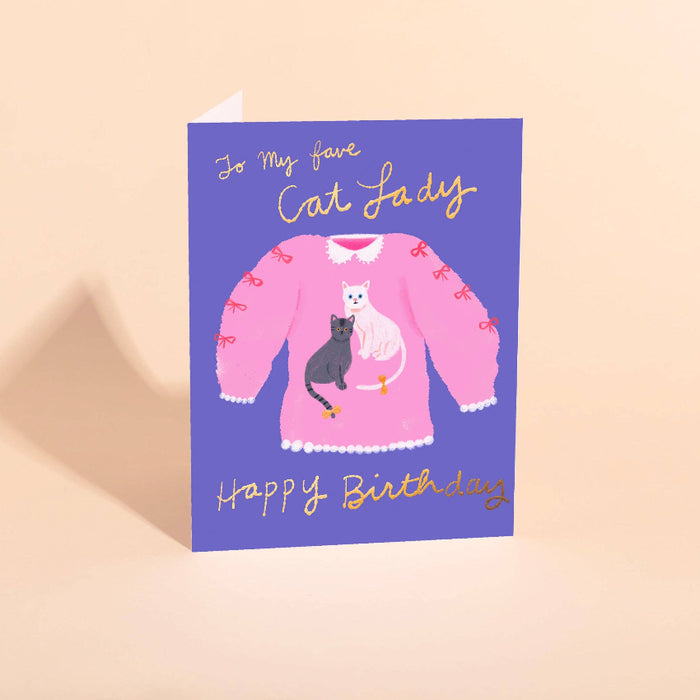 Cat Lady Card