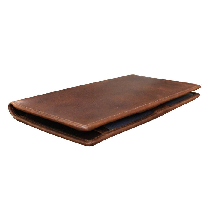 Checkbook Cover - Rustic Brown