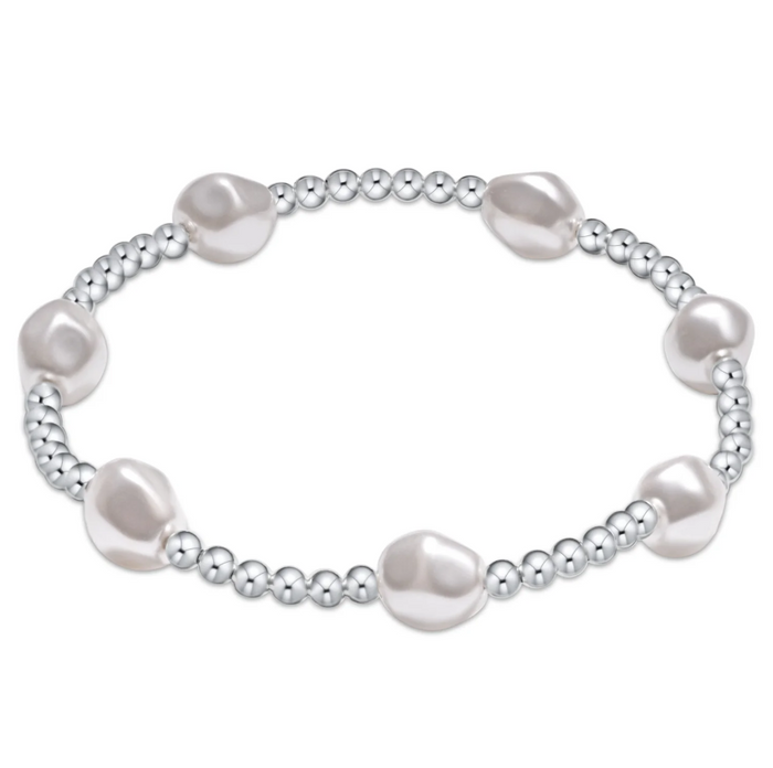 Enewton Admire Pearl Sterling Silver 3mm Bracelet Bracelets in at Wrapsody