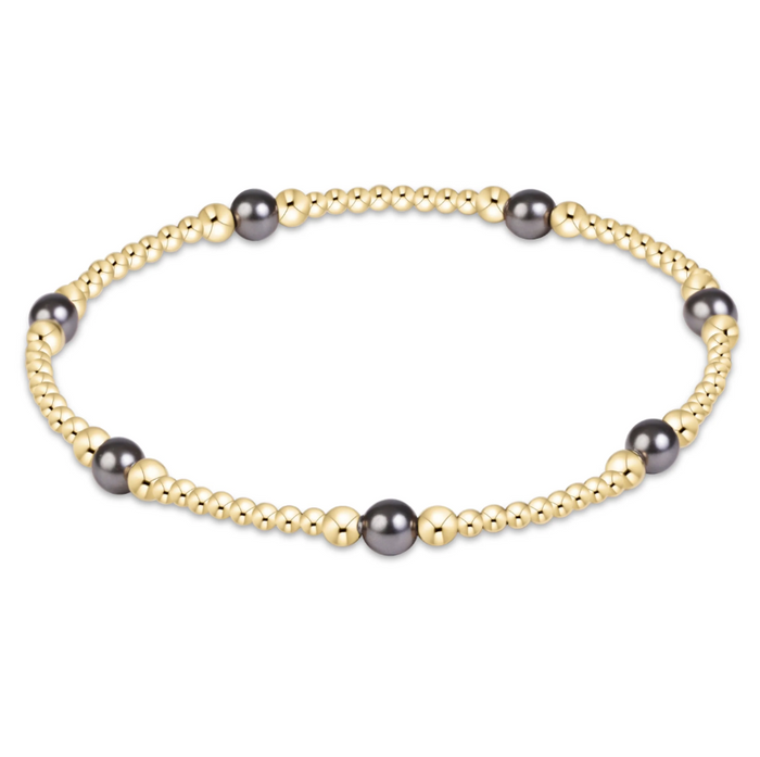 Enewton Purpose Pearl 4mm Bracelet Dark Grey Pearl Bracelets in at Wrapsody