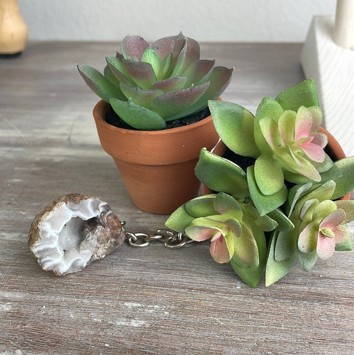 Geode Keychain