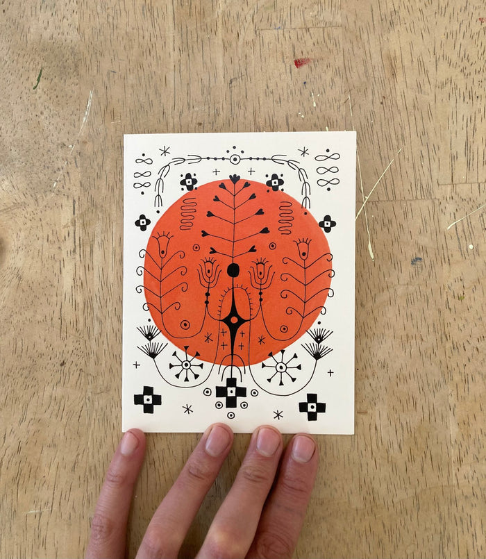 Halsklade Card-Red