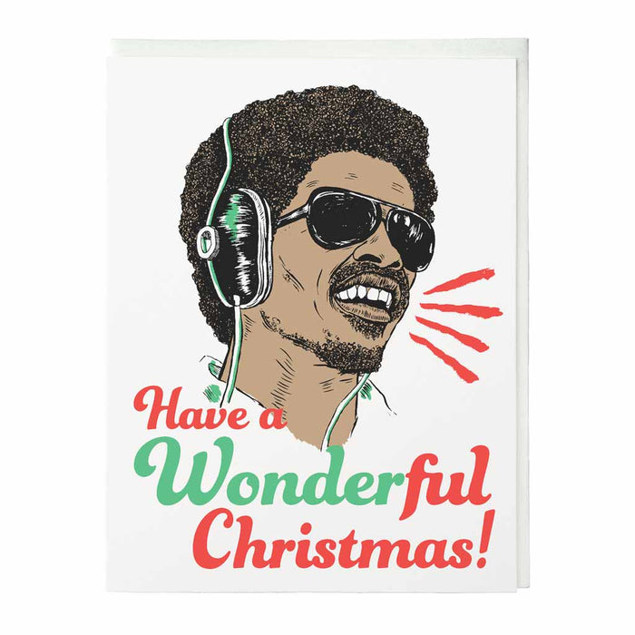 Have a Wonder-ful Christmas! Stevie Silkscreened Card - City Bird