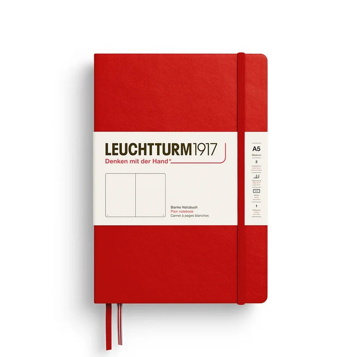 LEUCHTTURM1917 Hardcover Blank Notebook - A5, Cherry