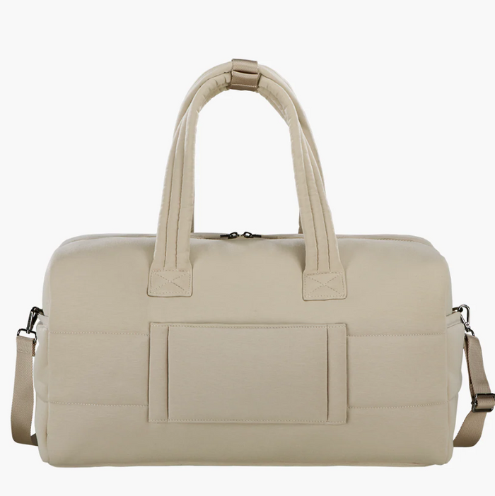 Oliver Thomas Cuddle Knit Weekender Duffle Taupe Heather Luggage in at Wrapsody