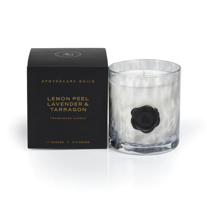 Opal Glass Lemon Peel 1-Wick Box Candle Candles in at Wrapsody