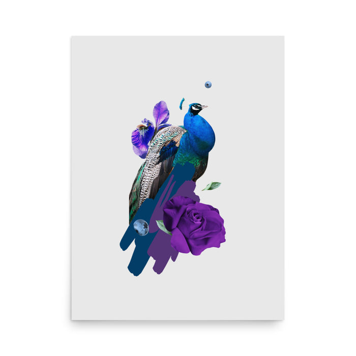 Peacock Poster 18x24