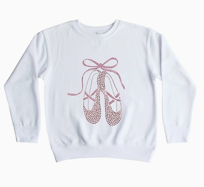 Pink Studded Ballet Sweatshirt