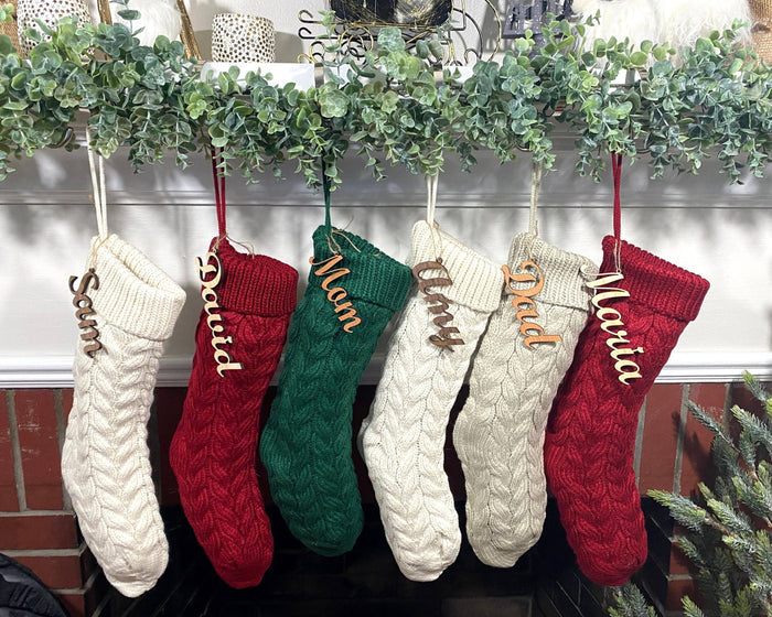 Solid Cable Knit Christmas Stocking - Premium from Pippero - Just $12.95! Shop now at Pat's Monograms