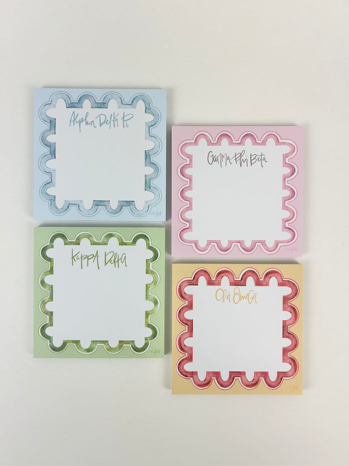 Sorority Notepad Greek in at Wrapsody