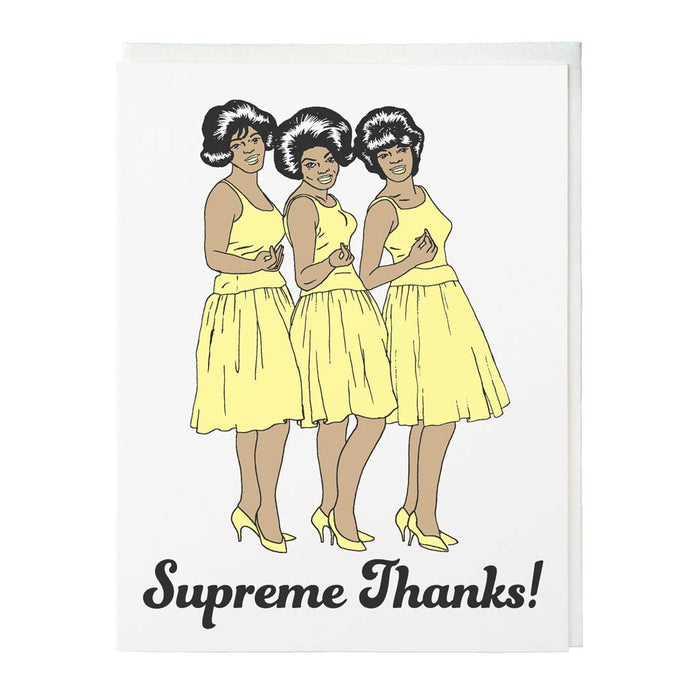 Supreme Thanks Hand Silkscreened Card - City Bird