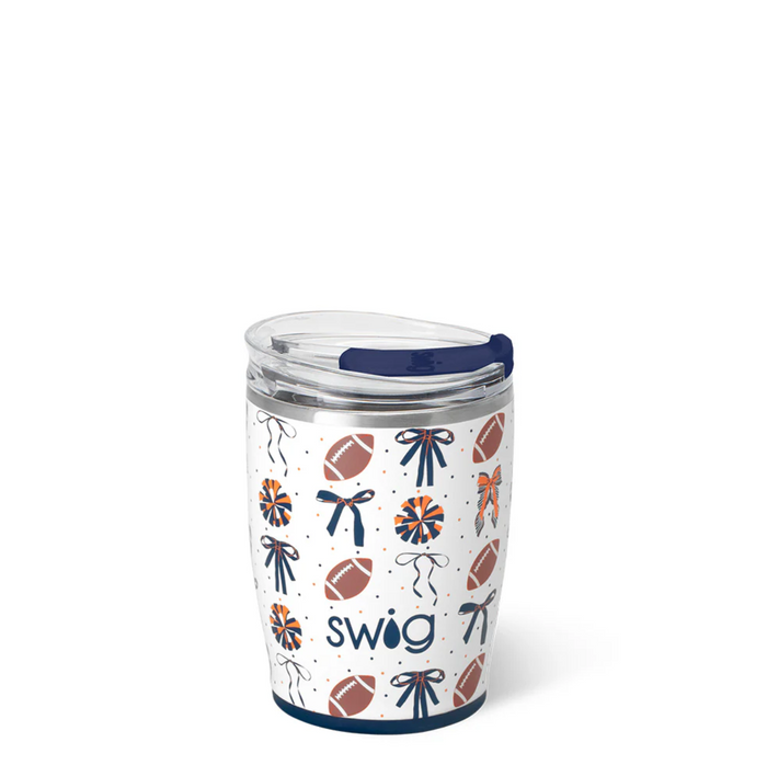 Swig 12oz Tumbler We've Got Spirit Navy/Orange Drinkware in at Wrapsody