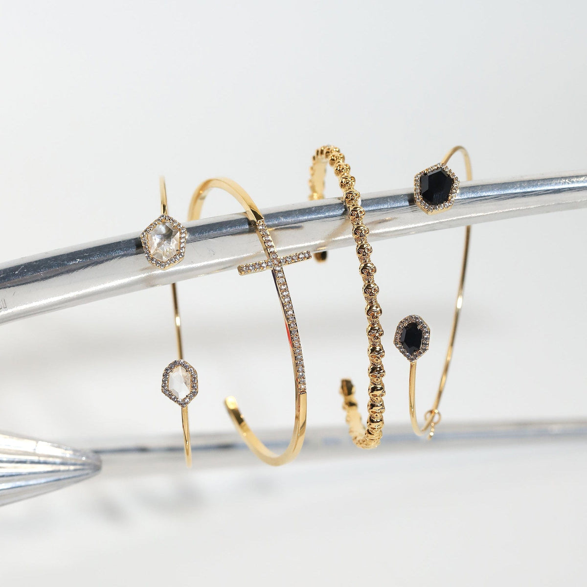 Skull Chain Cuff Bracelet