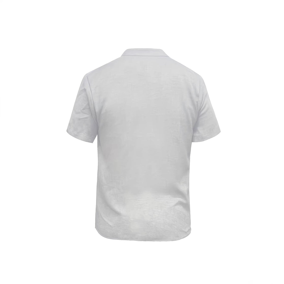 Men's Retro Button-Up Short-Sleeve Casual Shirt