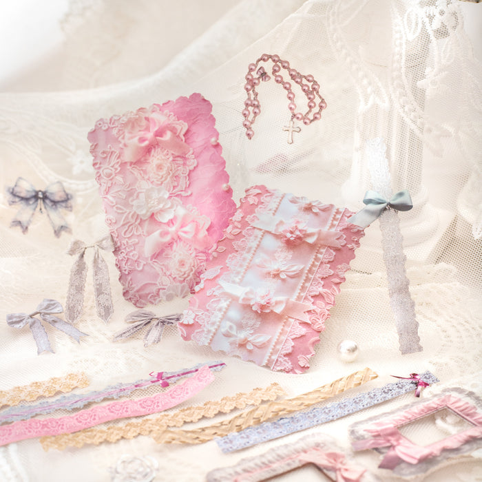 100 Pcs Coquette Lace Stickers LMLS