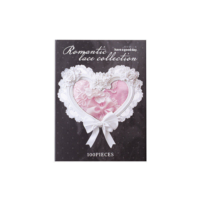 100 Pcs Coquette Lace Stickers LMLS