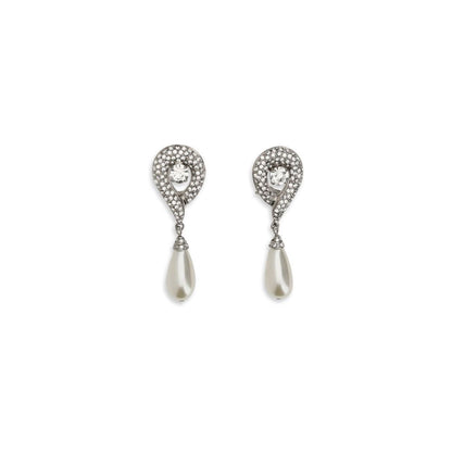 Alessandra Rich Silver Brass Earrings