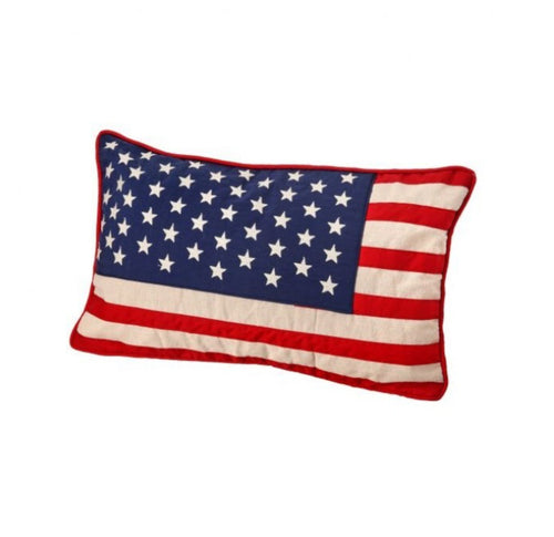 12X22 American flag lumbar pillow