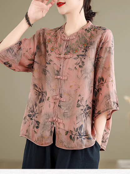 Women's Stylish Everyday Wear Large Size Floral Tops
