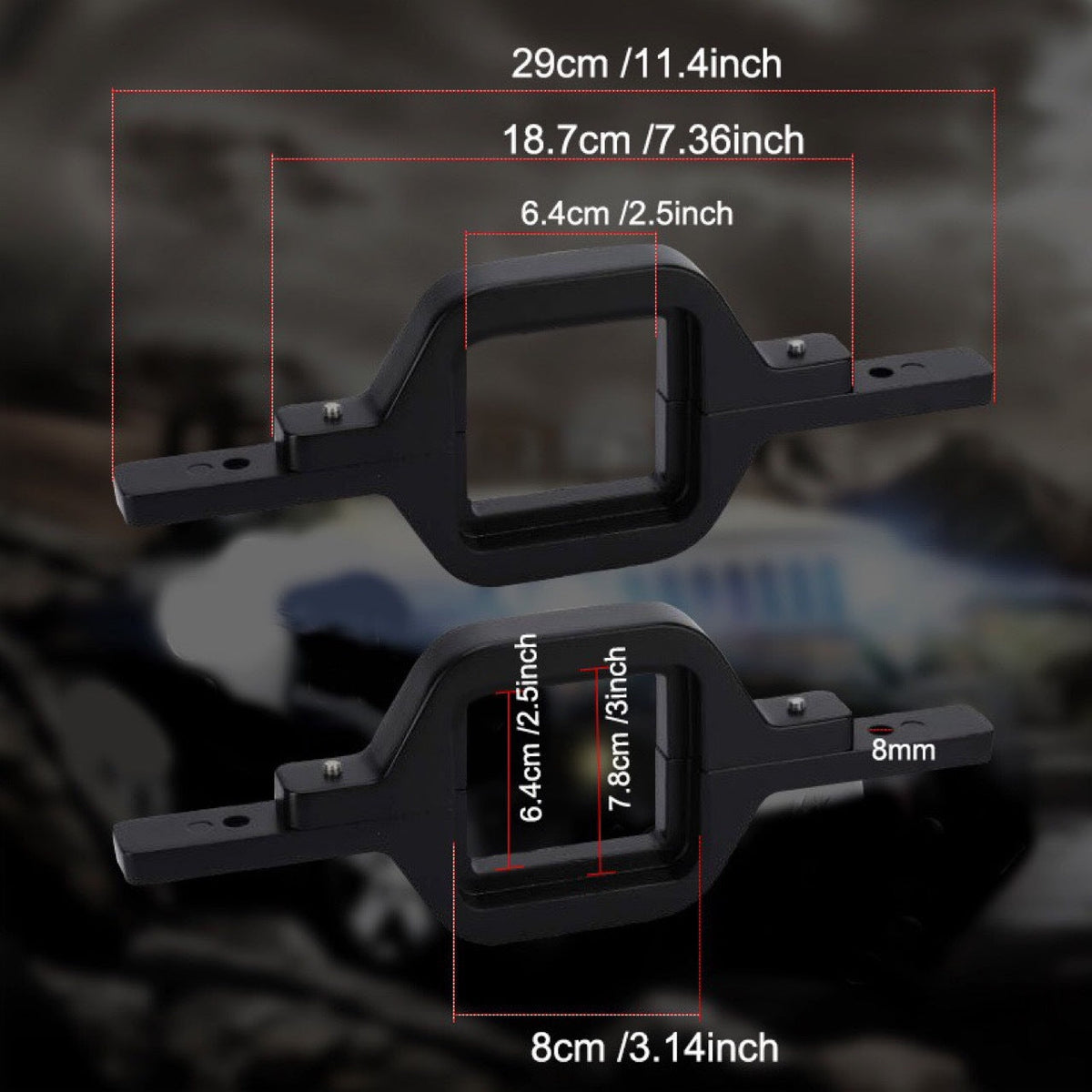 Dailyardtool¬Æ 2pcs 4 Inch LED Pods with Tow Hitch Mounting Brackets