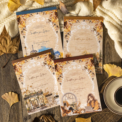 20 Sheets Autumn Theme Stickers Book QTQJ