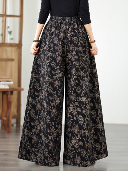 Women’s Stylish Relaxed & Basic  Printed Loose Bottom