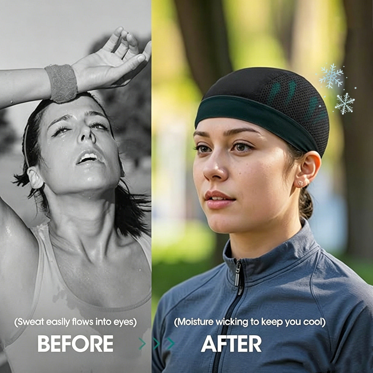 üß¢  Breathable Skull Cap | Lightweight Sweat-Wicking Head Wrap