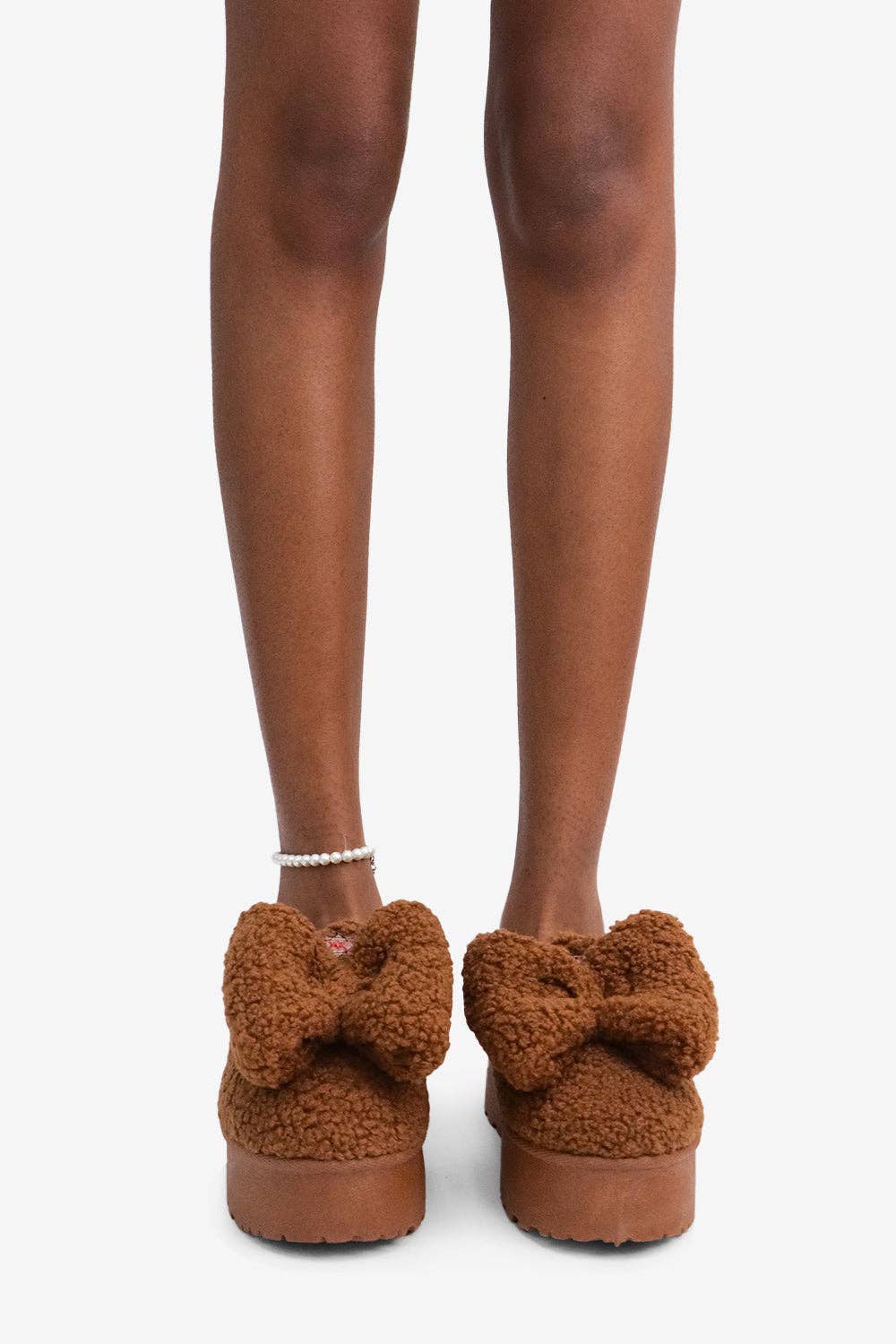 BUTTERSCOTCH - Plush & Cozy Platform Slipper w/ Bow Detail