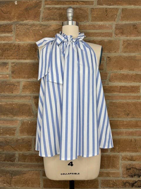 BRIDGET: SKY TEN STRIPE