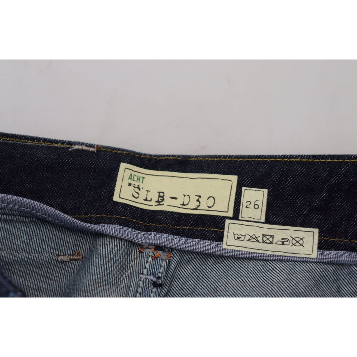 Acht Blue Cotton Low Waist Slim Fit Women Casual Jeans