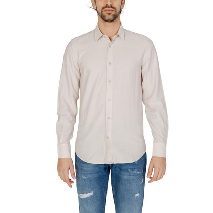 Antony Morato Beige Viscose Dress Shirt