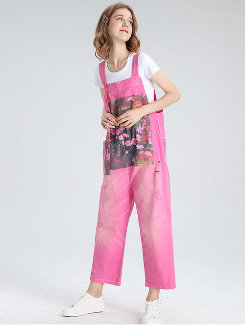 Right Into Your Heart Cotton Overalls