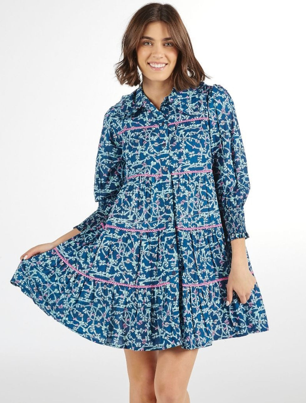 Allie dress- blue ribbon