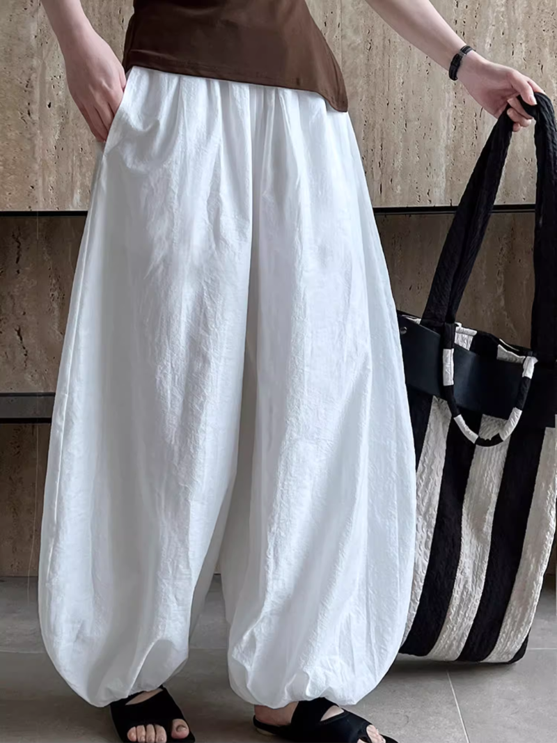 Women's Summer Lightweight High Waist Loose Bottom