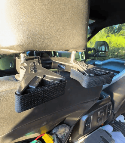 The Ultimate Universal Seat Back Gun Rack | Adjustable Vehicle Rifle