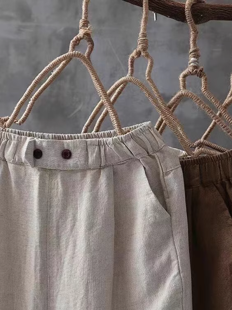 Women's Summer Linen Harem Pants thin Loose Casual Pants Bottom