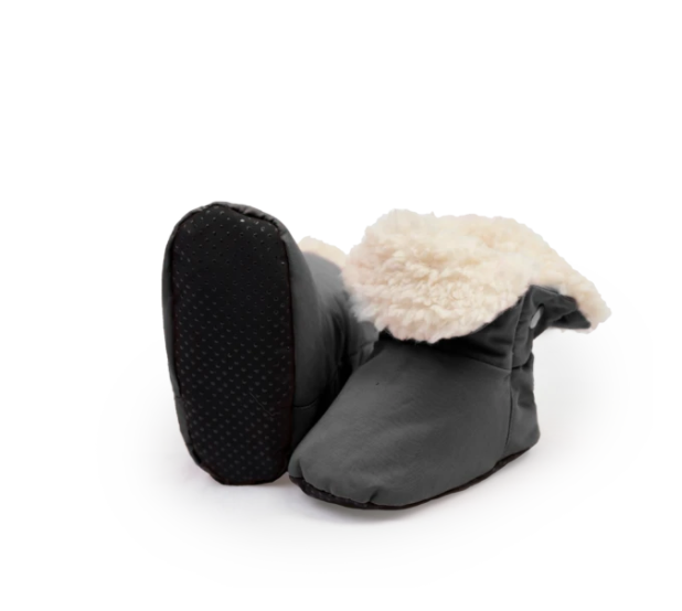 7AM Benji Baby Winter Booties - Smokey Grey