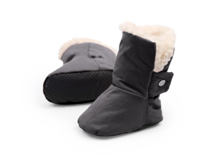 7AM Benji Baby Winter Booties - Smokey Grey