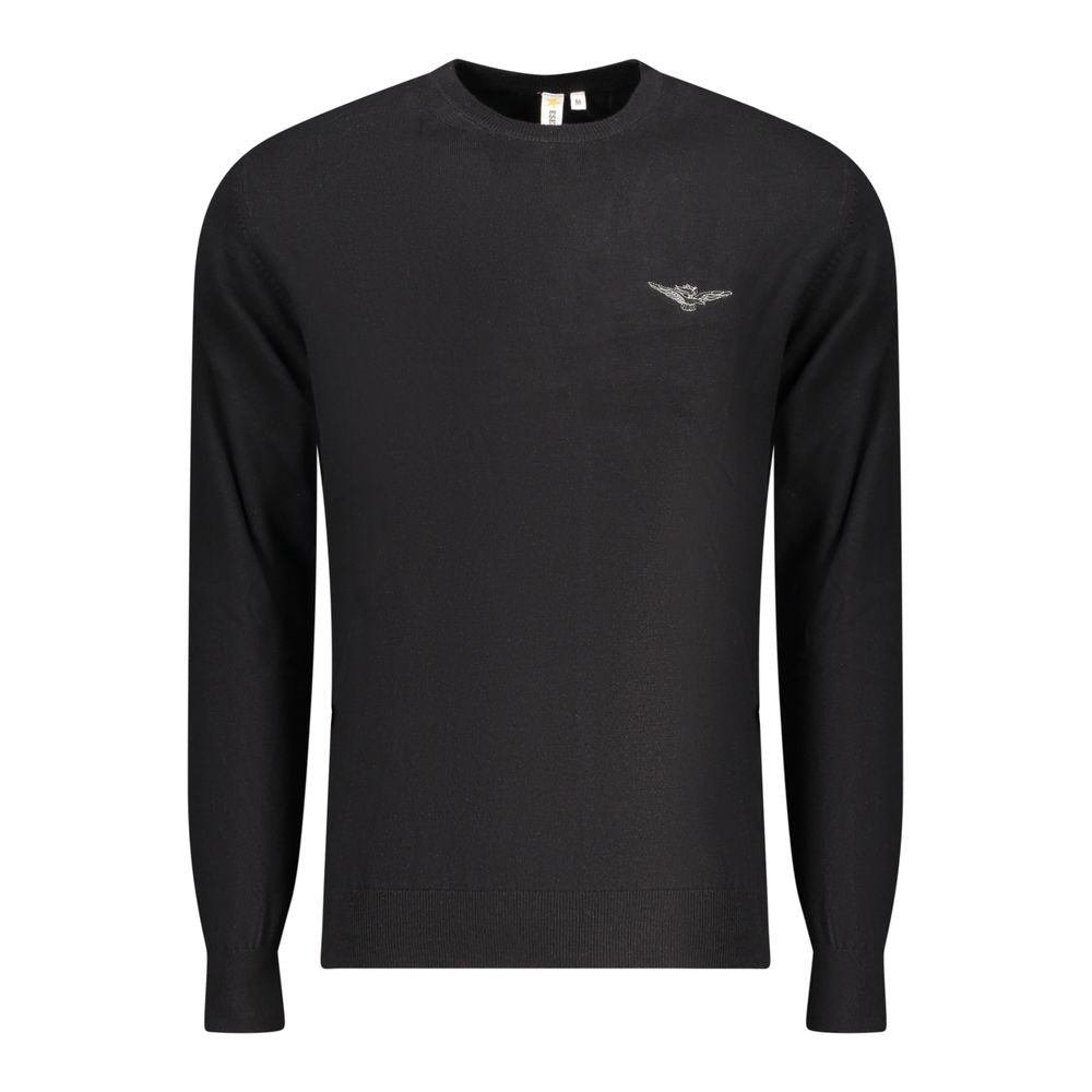 Accademia Militare Black Cotton Men's Sweater