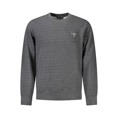 Accademia Militare Grigio Recycled Cotton Male Sweatshirt