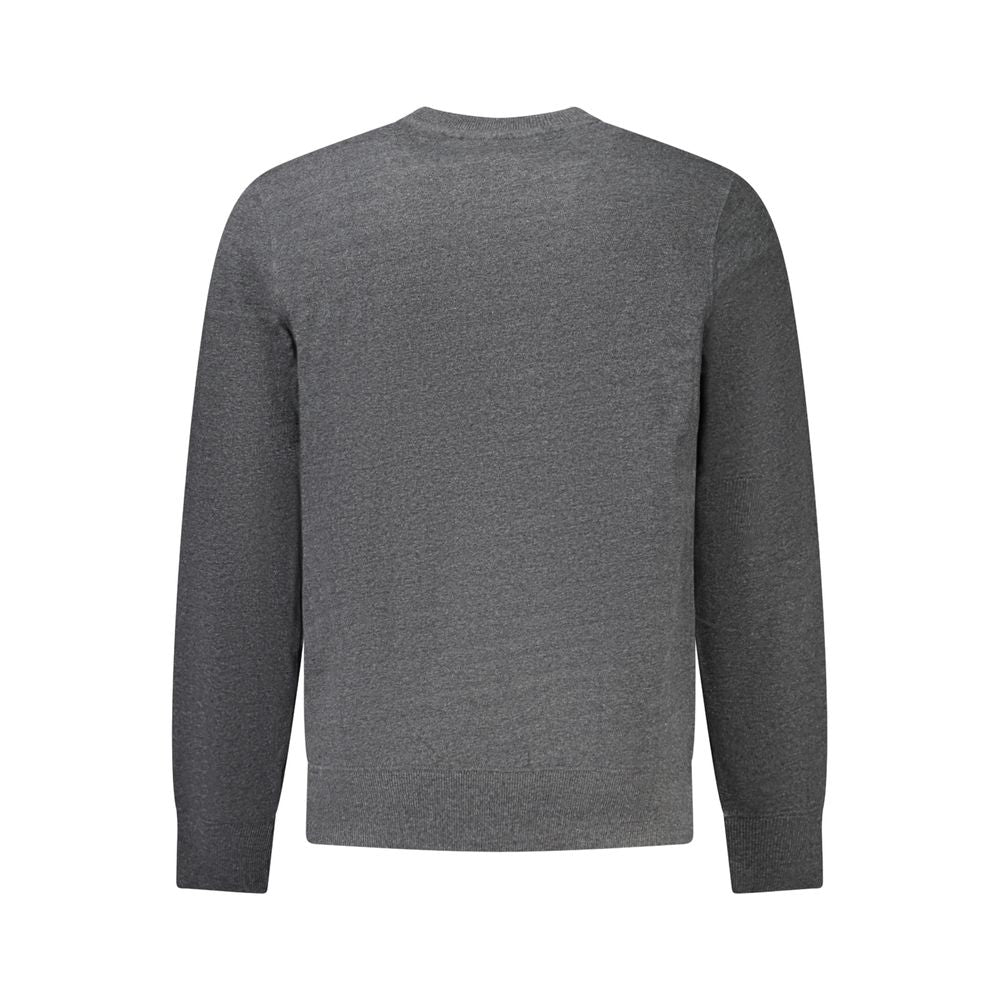 Accademia Militare Grigio Recycled Cotton Male Sweatshirt