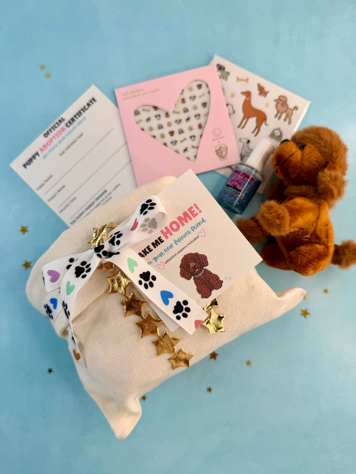 Pre-Made Adopt-a-Puppy Party Favors - Set of 6