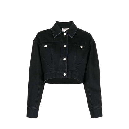 Alexander McQueen Black Cotton Denim Jacket