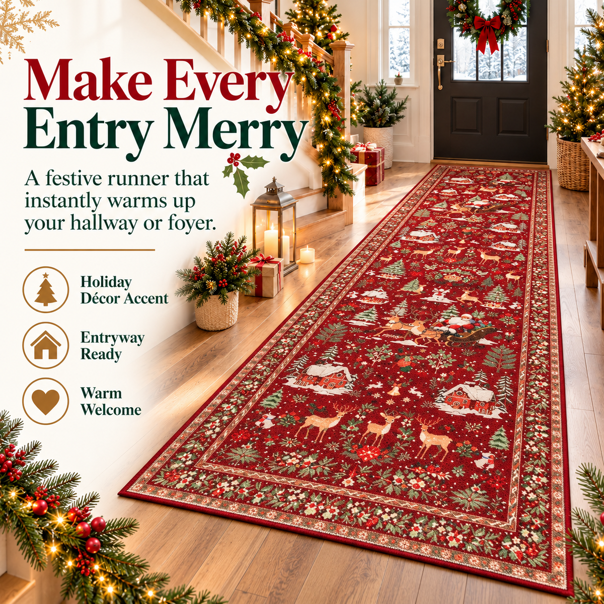 MerryHaven™ Christmas Runner Rug