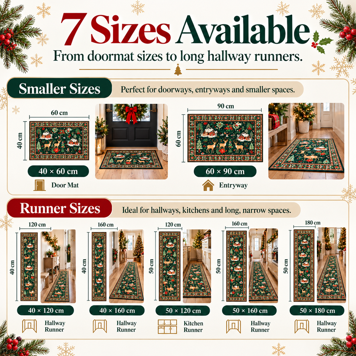 MerryHaven™ Christmas Runner Rug