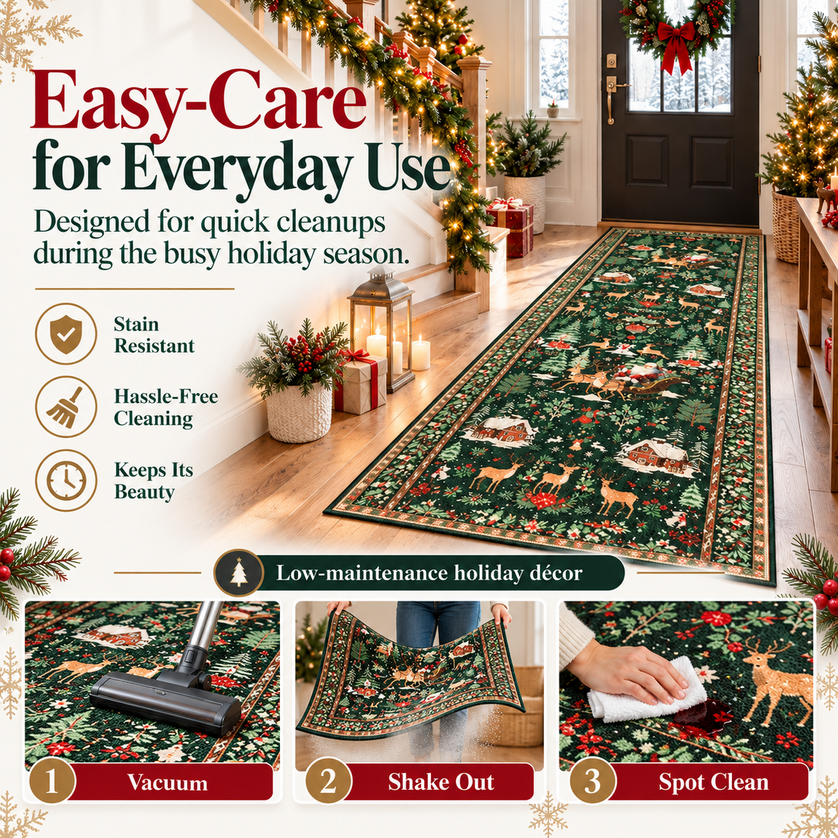 MerryHaven™ Christmas Runner Rug