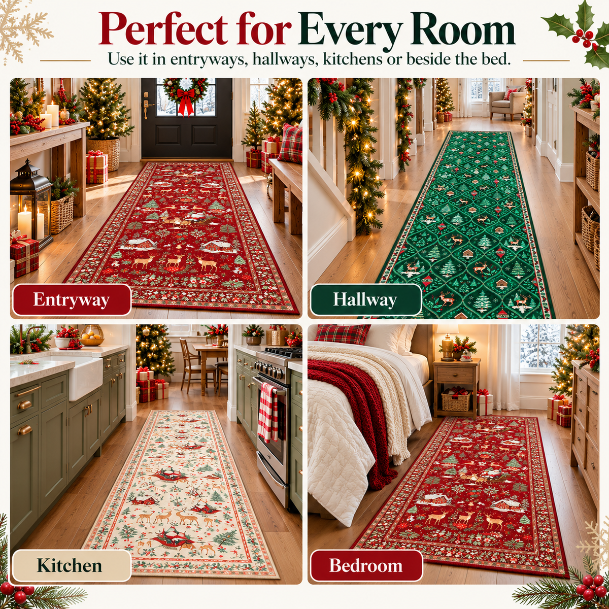 MerryHaven™ Christmas Runner Rug